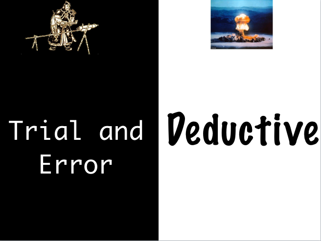 Trial & Error vs Deductive