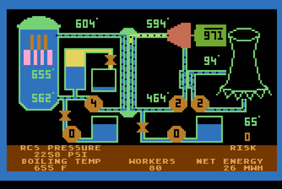 SCRAM 1980 Atari US screenshot